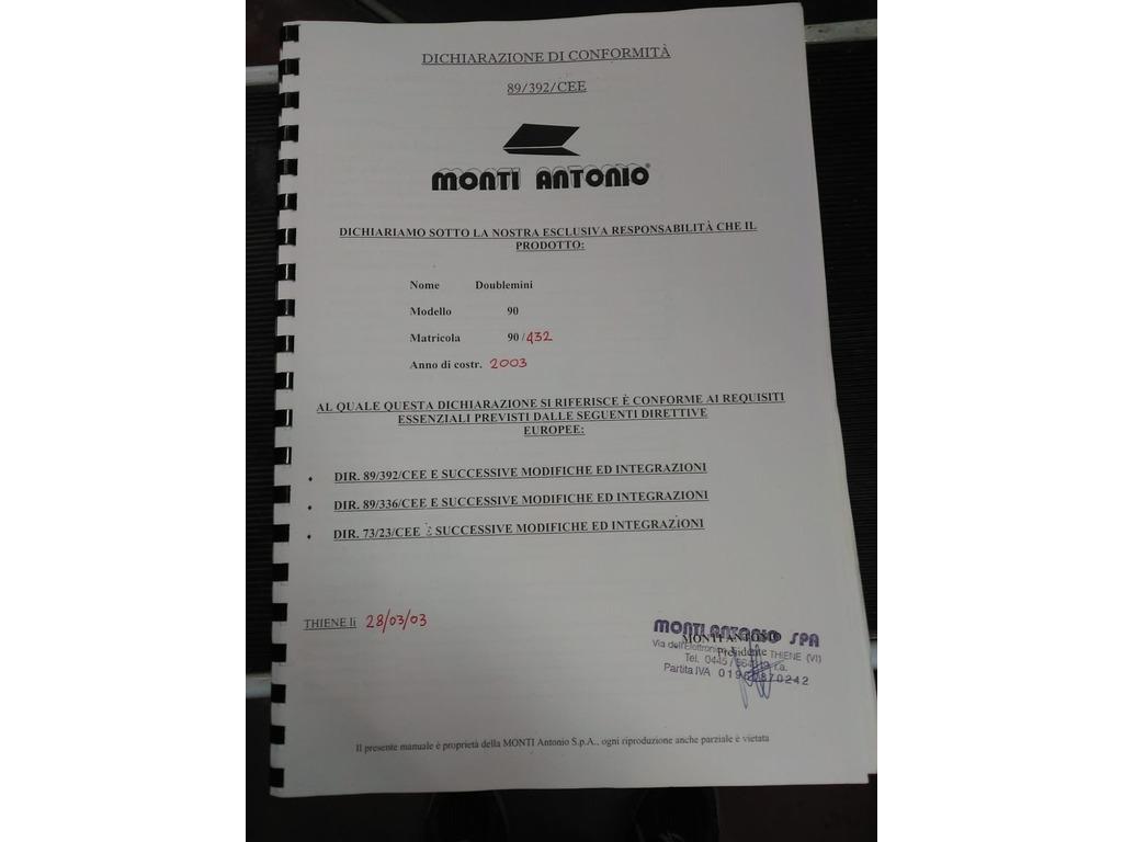 Termo stampante Industriale Monti Antonio in vendita - foto 7