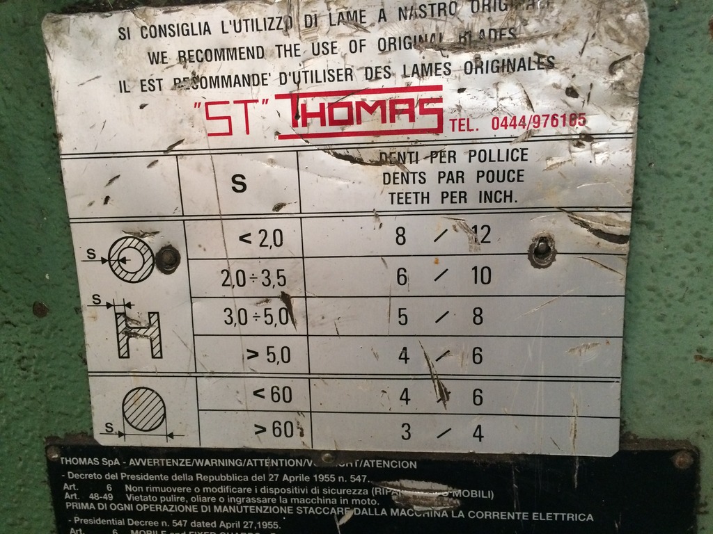 Sega a nastro THOMAS 310 in vendita - foto 2