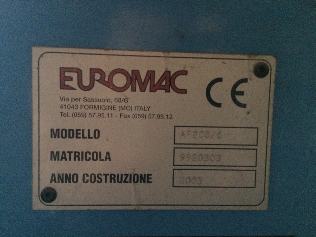 Scantonatrice idraulica EUROMAC in vendita - foto 2