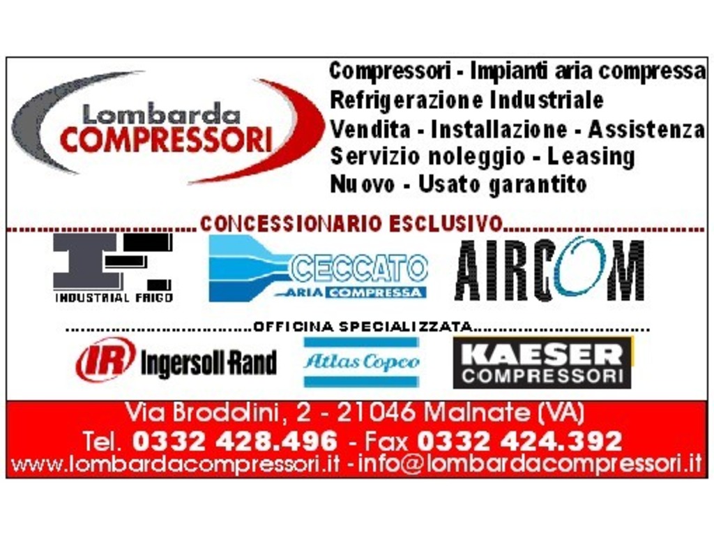 COMPRESSORE A VITE INGERSOLL RAND SSR 37 KW - 7,5 BAR in vendita - foto 2