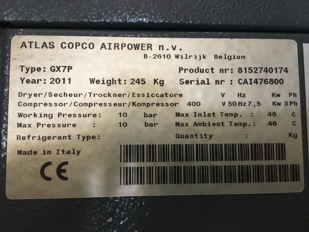 ATLAS-COPCO GX7-SB270 LT in vendita - foto 2