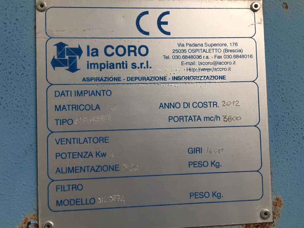 Aspiratore impianto in vendita - foto 2
