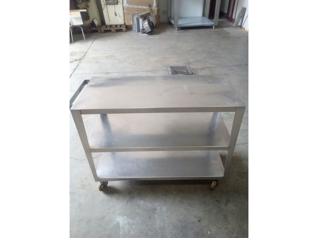 Carrello di servizio in acciaio inox in vendita - foto 1