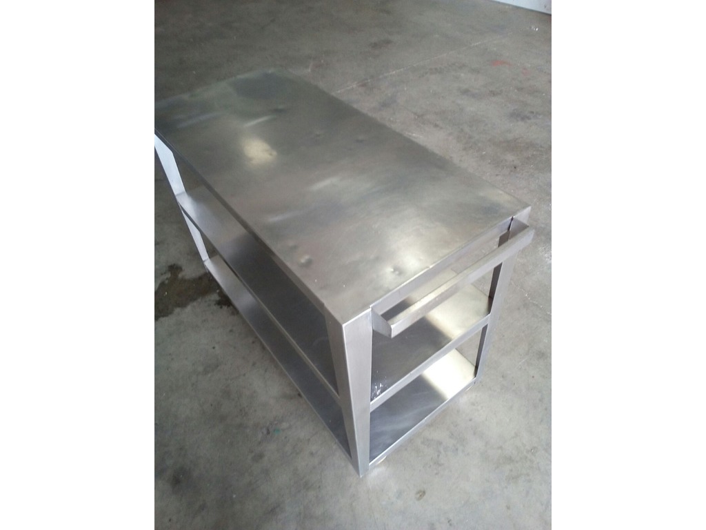 Carrello di servizio in acciaio inox in vendita - foto 2