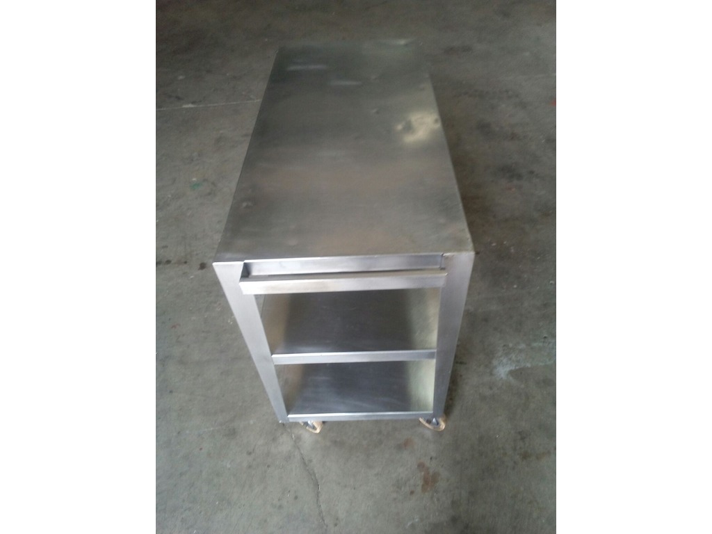 Carrello di servizio in acciaio inox in vendita - foto 3