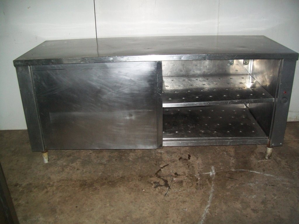 Mobile tavolo armadio dispensa acciaio 190x70x85 in vendita - foto 1