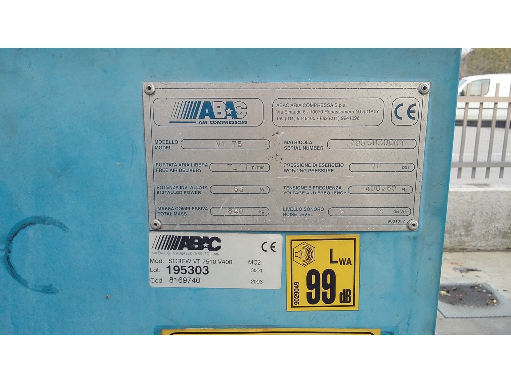 ABAC VT 75 . 55 Kw in vendita - foto 2