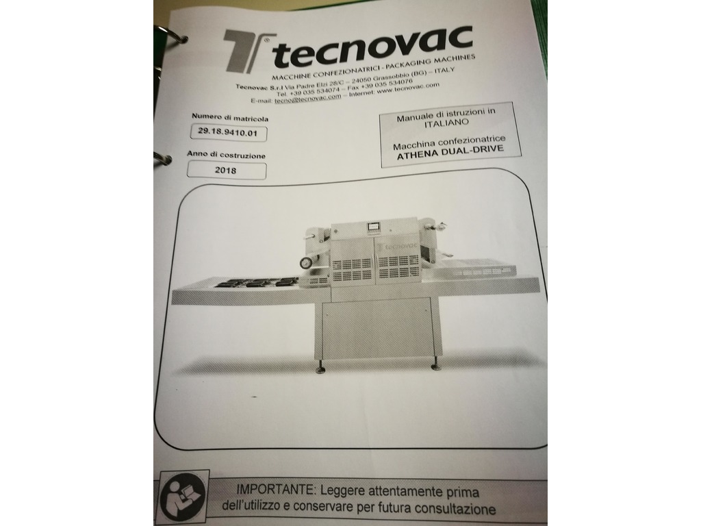 Vendo Macchina Confezionatrice Nuova TECNOVAC ATHENA DUAL-DRIVE in vendita - foto 2