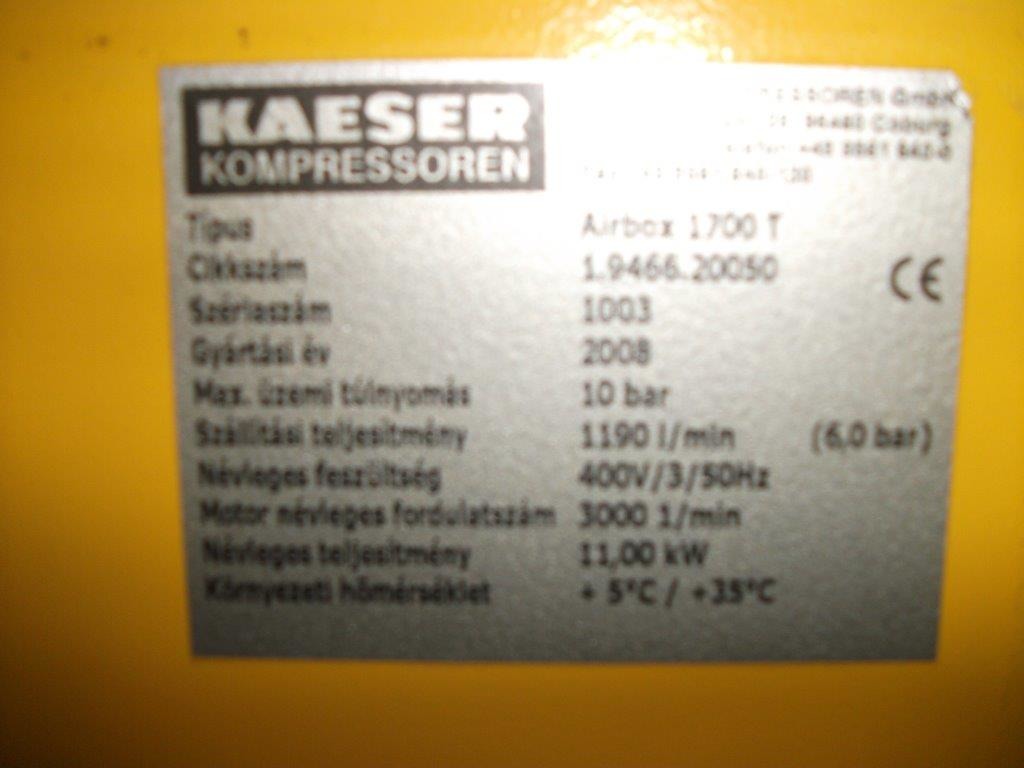 KAESER AIR BOX 1700 OIL FREE con ESSICCATORE in vendita - foto 3