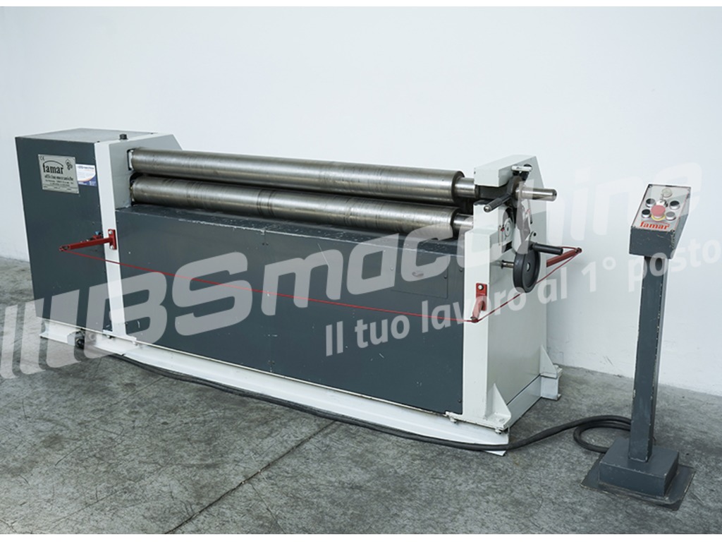 Calandra a 3 rulli FAMAR A312-15/3 Curvatrice lamiera con invito usata in vendita - foto 1
