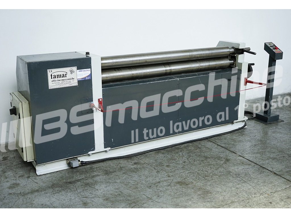 Calandra a 3 rulli FAMAR A312-15/3 Curvatrice lamiera con invito usata in vendita - foto 3