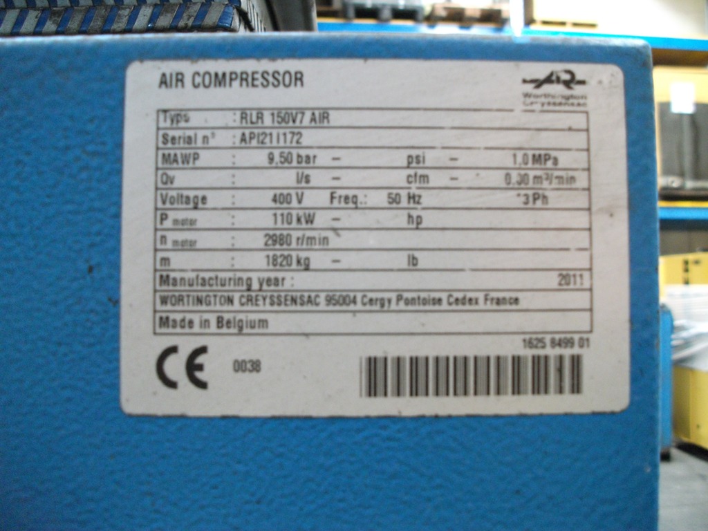 WORTHINGTON RLR 15OV  INVERTER  (110 Kw) in vendita - foto 2