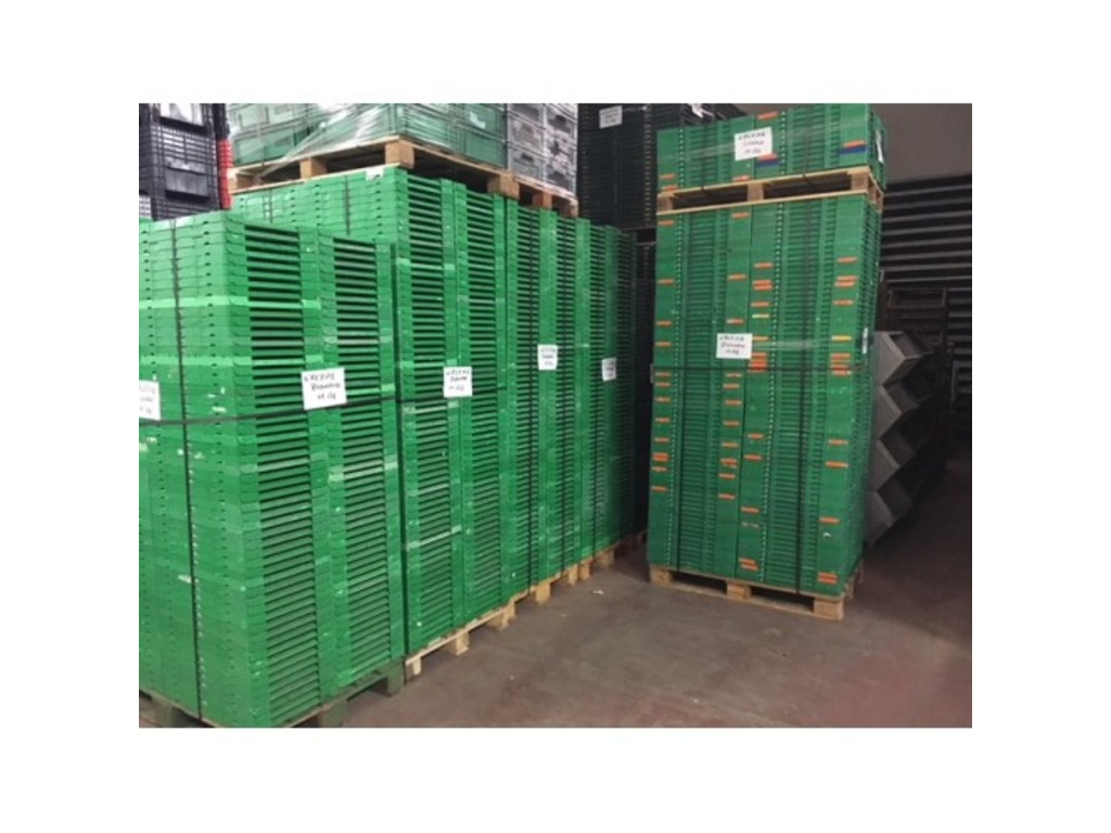CASSETTE CON SPONDE ABBATTIBILI PER LOGISTICA AGROALIMENTARE in vendita - foto 2