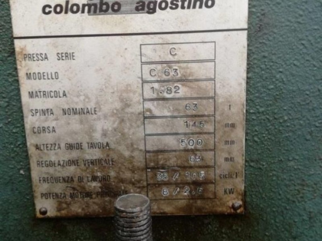 Pressa meccanica 63 ton in vendita - foto 2