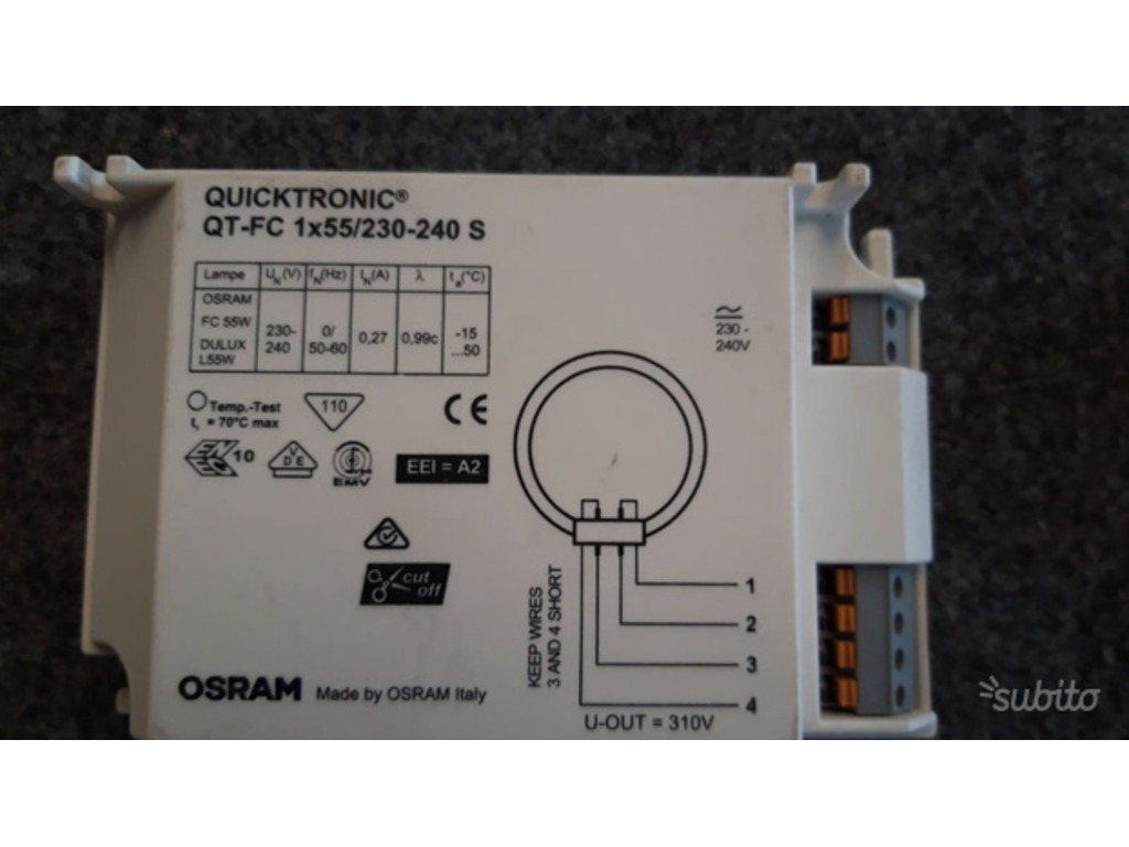Alimentatori Osram Quicktronic NUOVI in vendita - foto 1