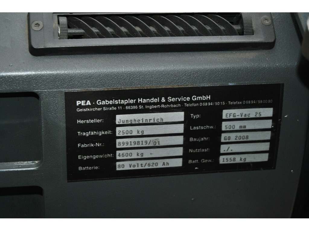 Muletto Jungheinrich EFG-Vac 25 in vendita - foto 4