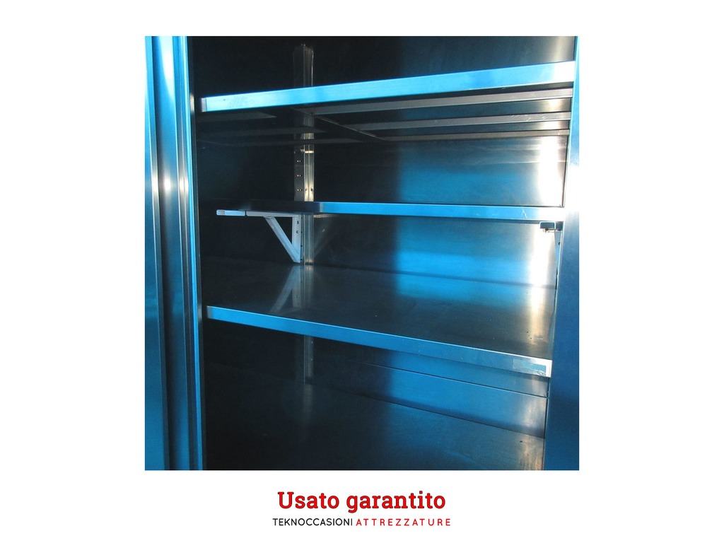 Armadio neutro verticale con 2 porte scorrevoli - acciaio inox in vendita - foto 3