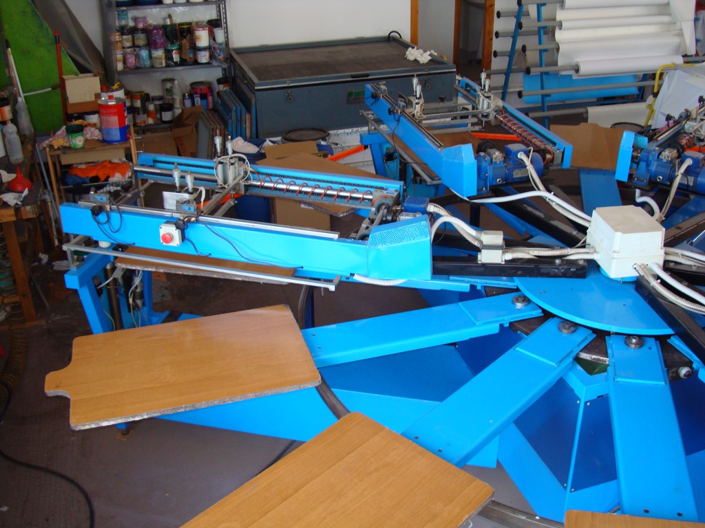 Giostra serigrafica 5 colori 8 postazioni in vendita - foto 1