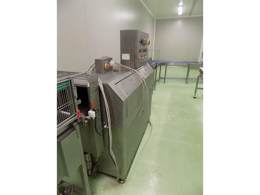 Linea completa con disareatore marca Pozzi Pro Geco con nastri di carico e scarico in acciaio inox in vendita - foto 1