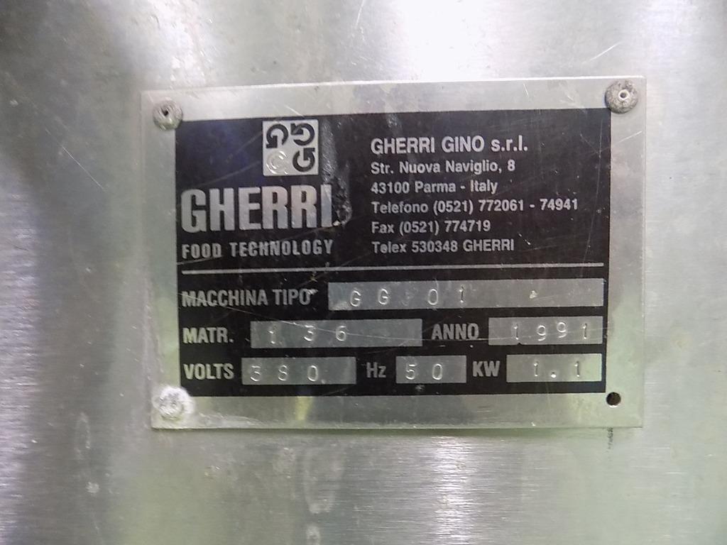 Pressa stampi Gherri pneumatica con rulliera di scarico in vendita - foto 2