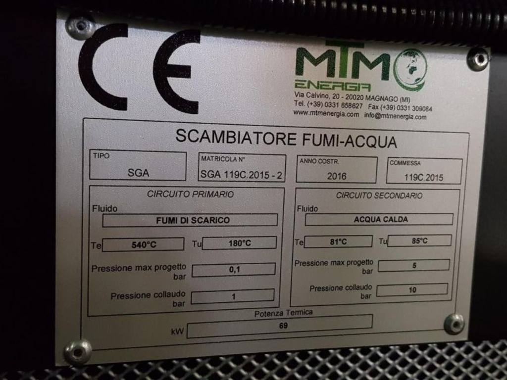 Cogeneratore a gas 144 KW outdoor in vendita - foto 9