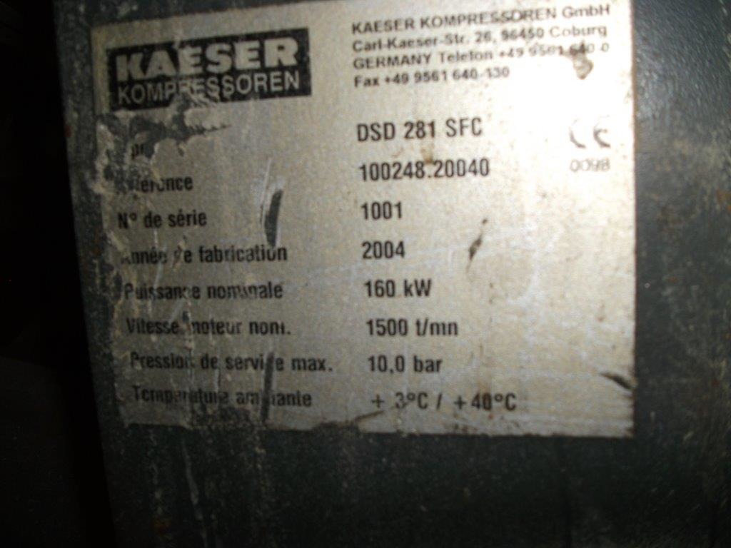 KAESER  DSD 281 SFC  INVERTER  160 Kw in vendita - foto 2