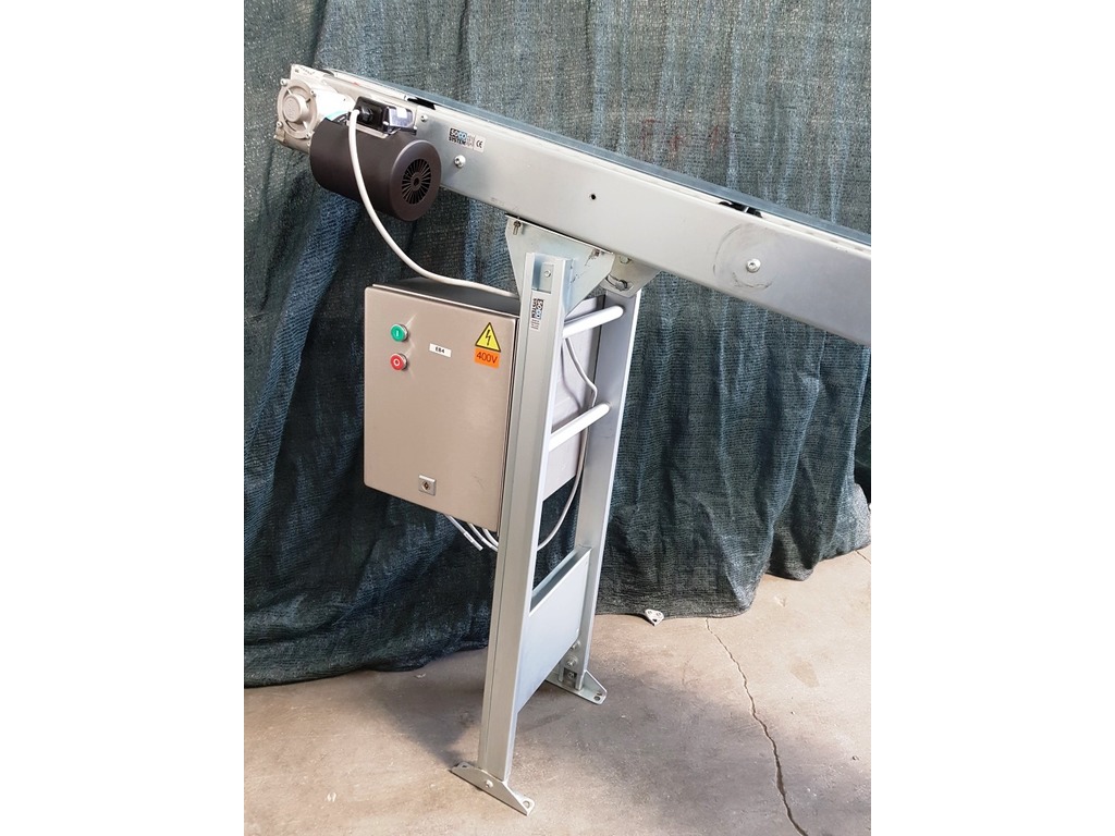 NASTRO TRASPORTATORE A TAPPETO MOTORIZZATO INCLINATO SOCO SYSTEM (COD. MF-PK-NAS-251) in vendita - foto 5