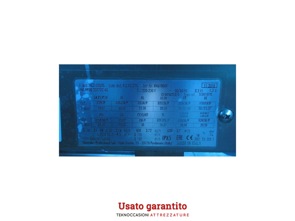Forno a gas Zanussi - 10 griglie GN 1/1 - del 2018 in vendita - foto 3