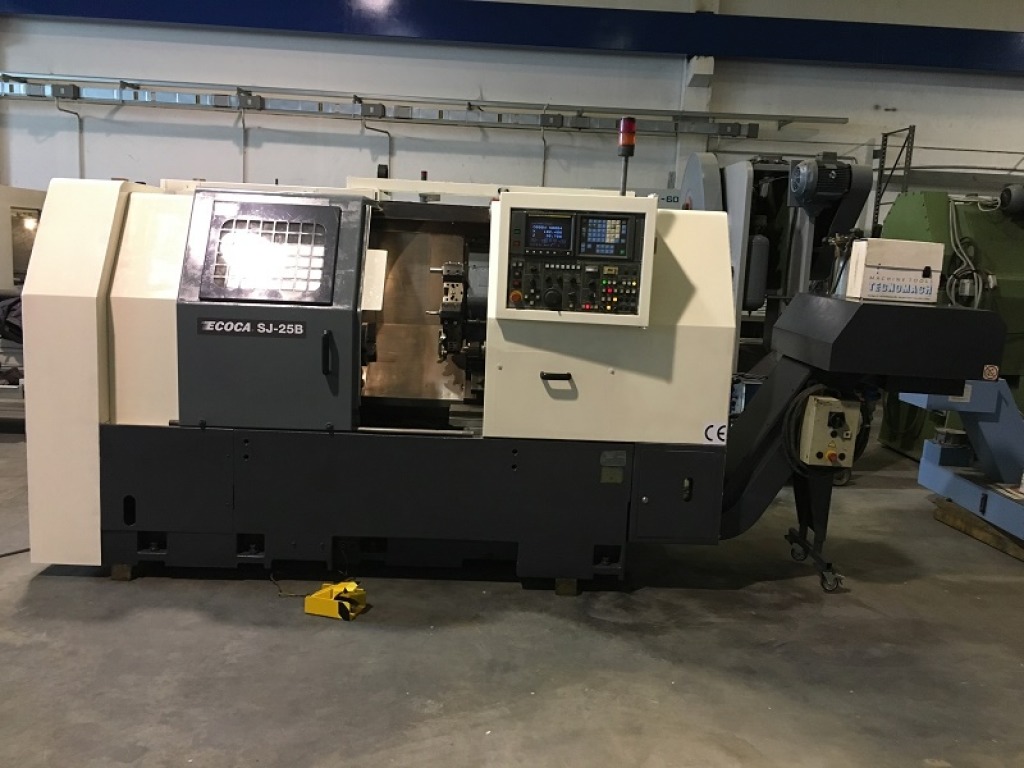 Tornio CNC da ripresa con utensili fissi ECOCA SJ 25B in vendita - foto 1
