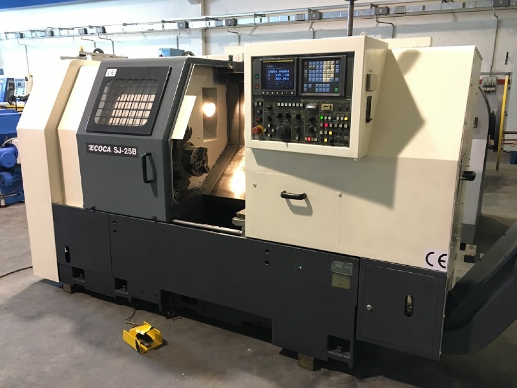 Tornio CNC da ripresa con utensili fissi ECOCA SJ 25B in vendita - foto 4