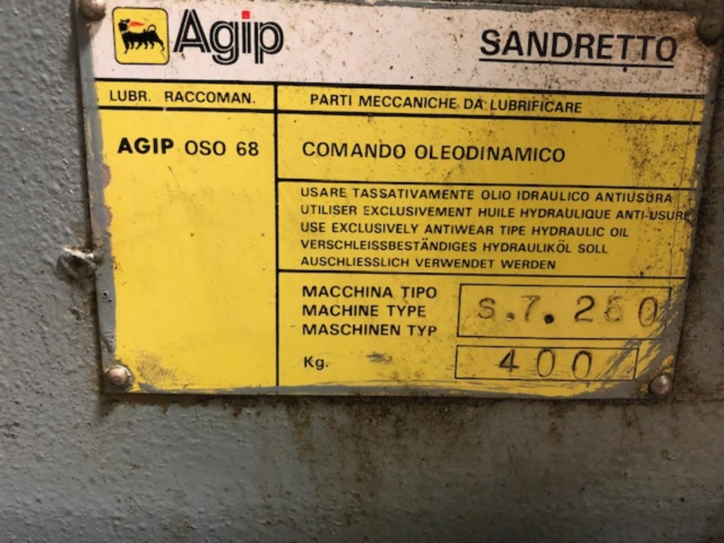 Pressa Sandretto 250 in vendita - foto 2