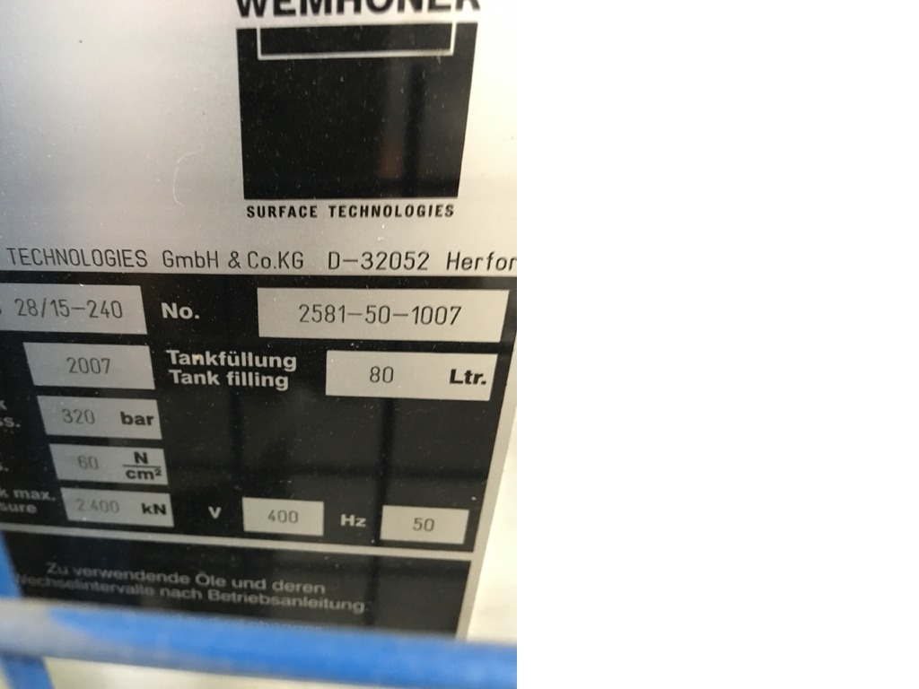 Pressa a membrana WEMHÖNER Variopres  Basic 1000 in vendita - foto 1