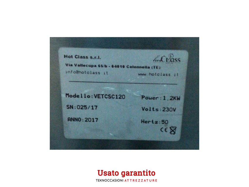 Vetrina calda da 120x53 su mobile con ruote in vendita - foto 2