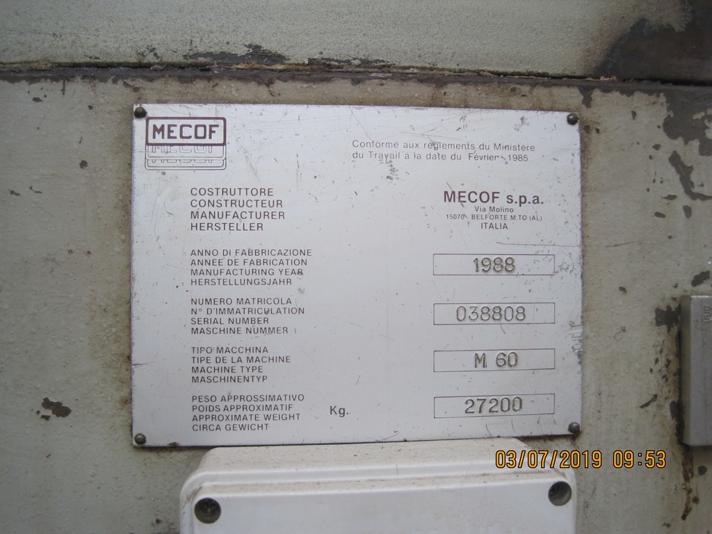 Mecof M60 montante mobile in vendita - foto 10