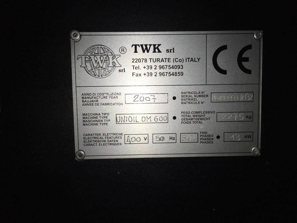 Caldaia per Olio diatermico "TWK mod. Unioil OM 600" in vendita - foto 3