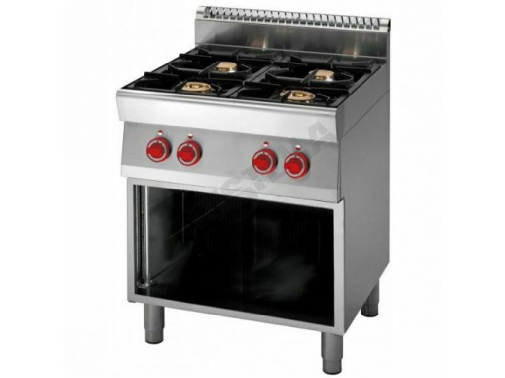 Cucina gas 4 fuochi su vano aperto in vendita - foto 1