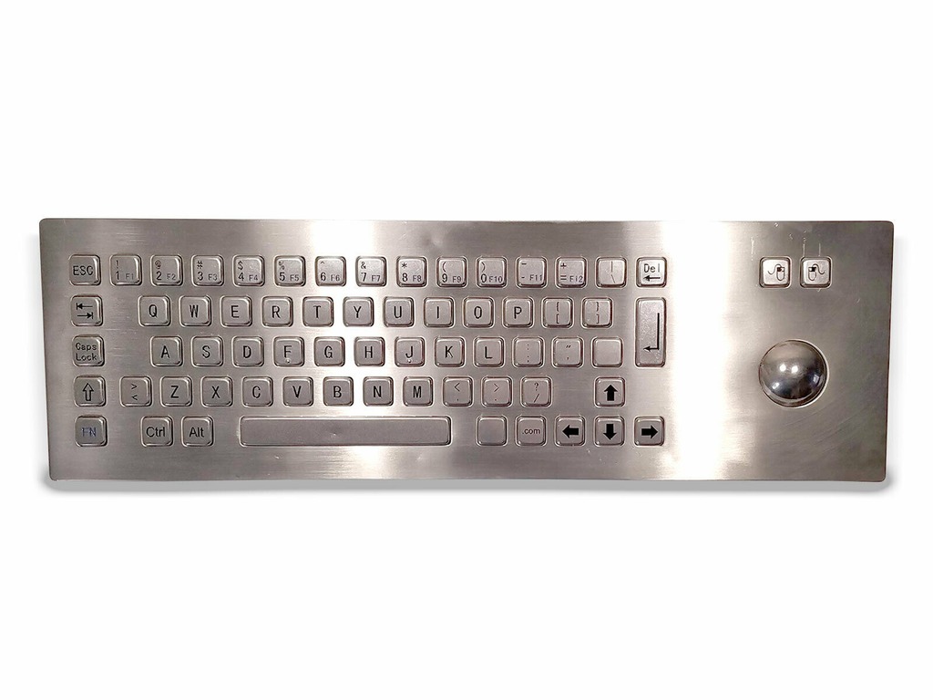 Tastiera industriale industrial keyboard Inox IP65 impermeabile + trackball in vendita - foto 1