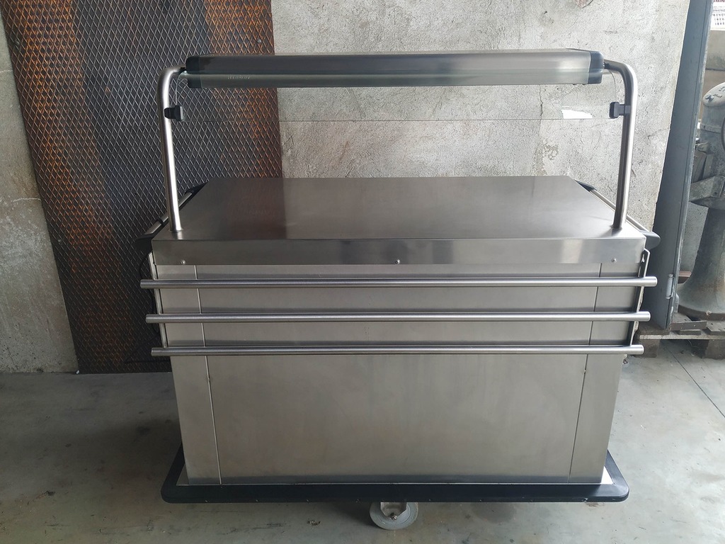 Carrello riscaldato scalda vivande piatti espositore self service Rieber RST-1-230V 88270101 in vendita - foto 3