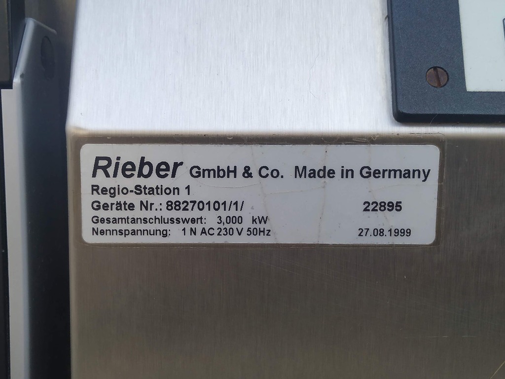 Carrello riscaldato scalda vivande piatti espositore self service Rieber RST-1-230V 88270101 in vendita - foto 5