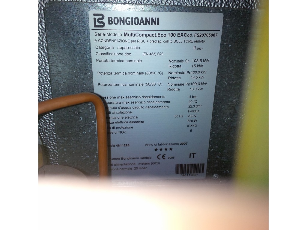Caldaia a Basamento Bongioanni MultiCompact.Eco 100 EXT in vendita - foto 5