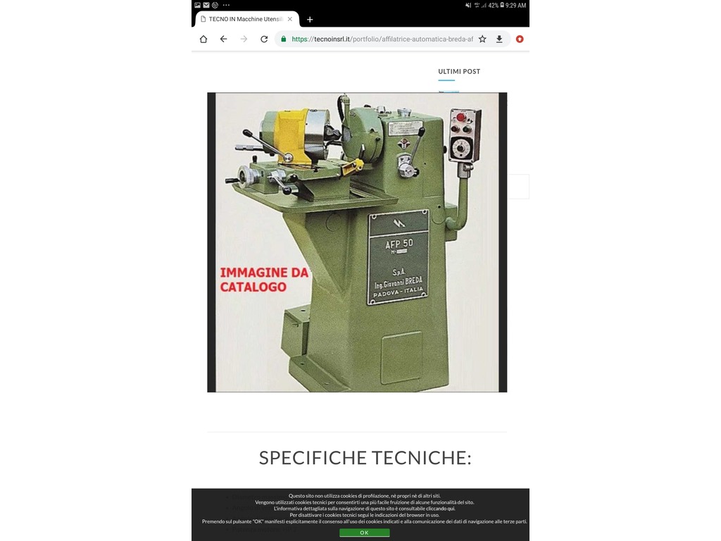 Affilatrice breda Asp 50 in vendita - foto 2