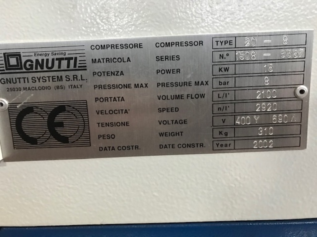 Compressore a vite GNUTTI in vendita - foto 6