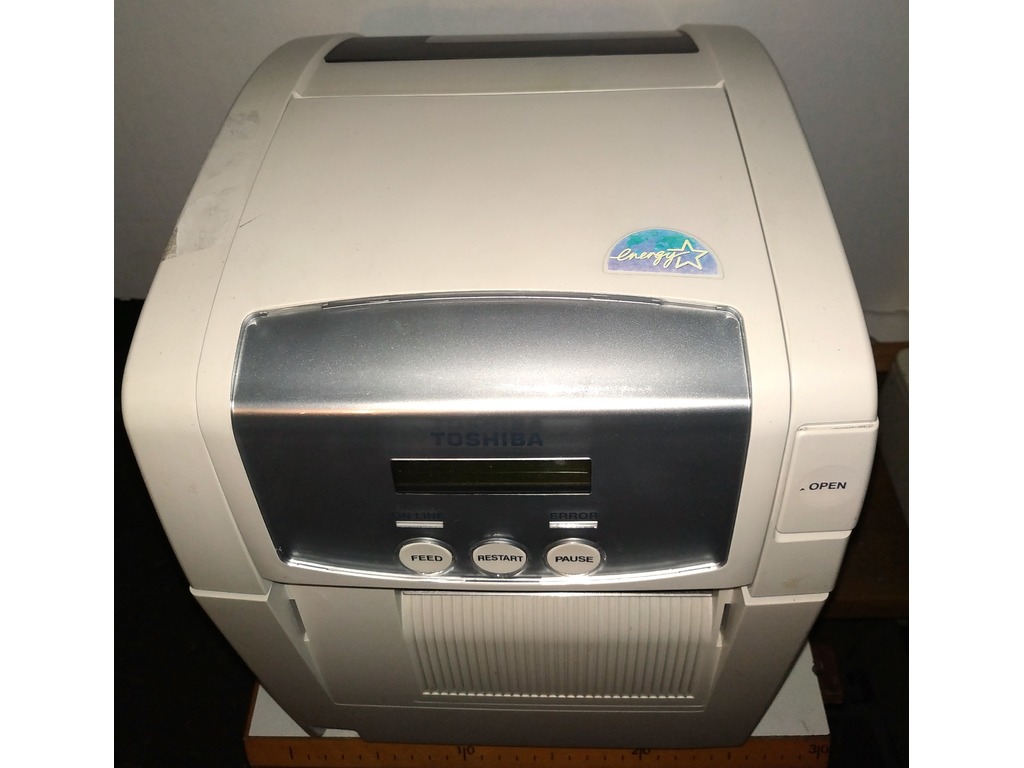 POSTAZIONE STAMPANTE TERMICA TOSHIBA PER ETICHETTE in vendita - foto 1