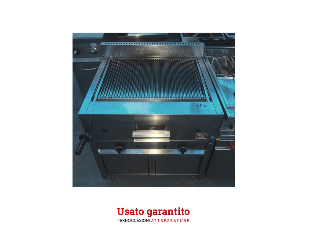 Griglia a pietra lavica doppia - a gas in vendita - foto 1