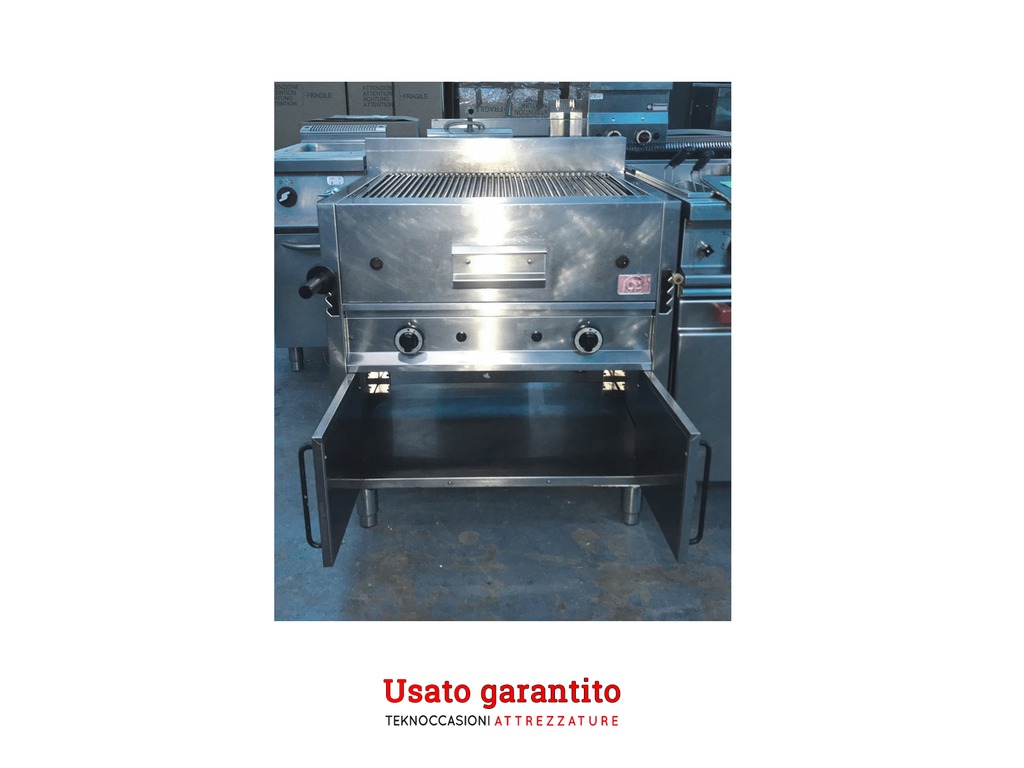Griglia a pietra lavica doppia - a gas in vendita - foto 2