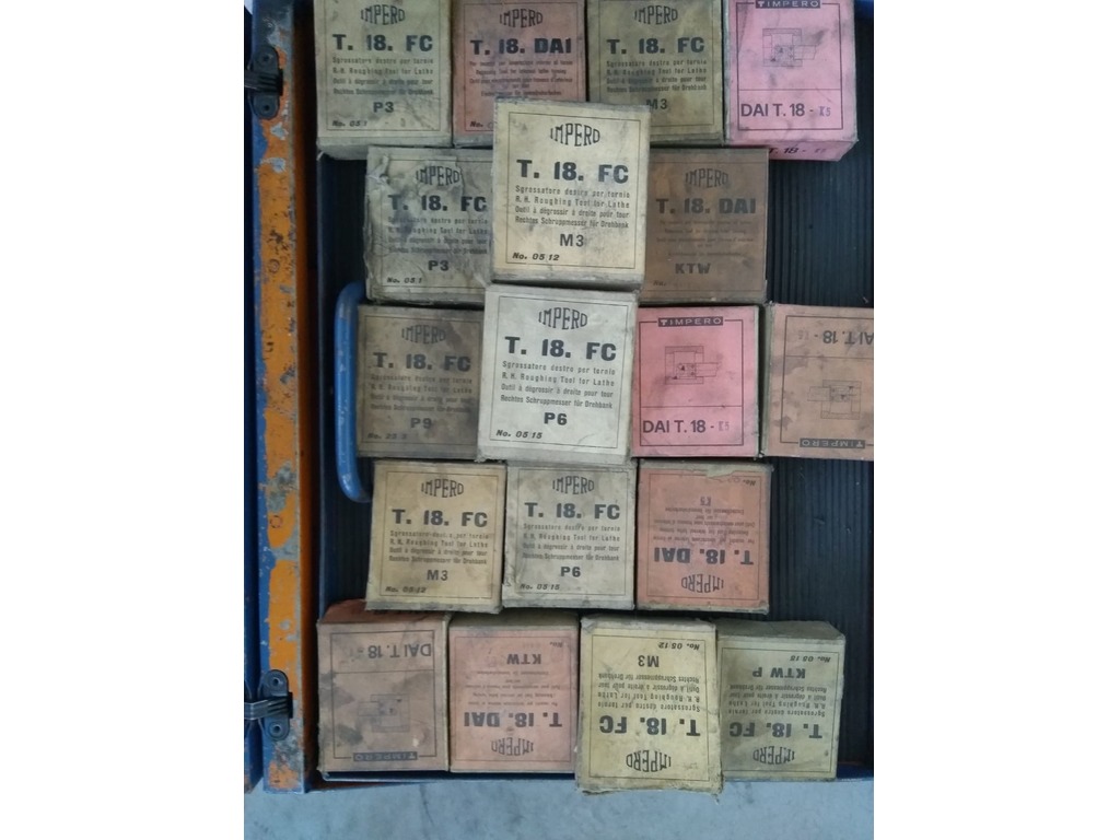 utensili inserto tornio marca impero misure varie nuove in vendita - foto 3