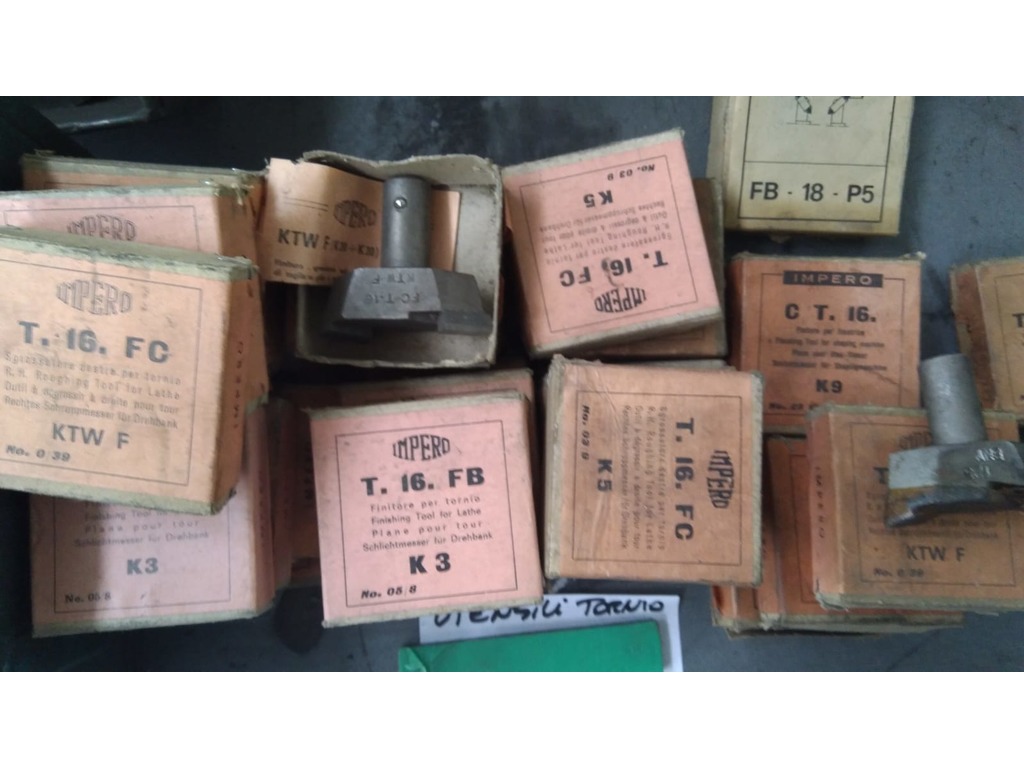 utensili inserto tornio marca impero misure varie nuove in vendita - foto 4