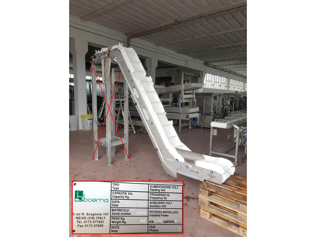 2 nastri elevatori per produzioni alimentari in vendita - foto 1