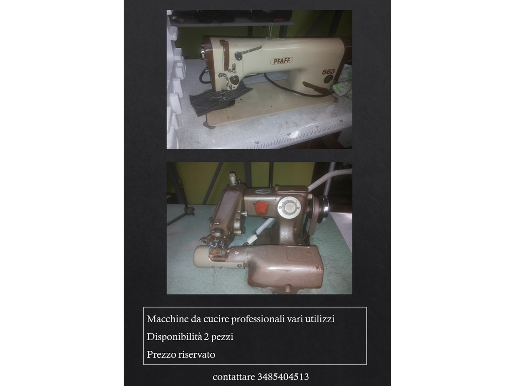 Macchine per cucire in vendita