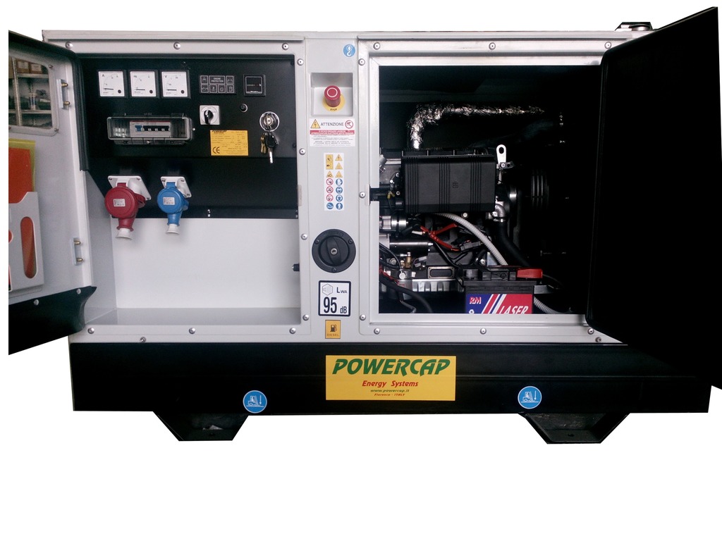 Gruppo elettrogeno/generatore nuovo silenziato diesel 11 kva in vendita - foto 5